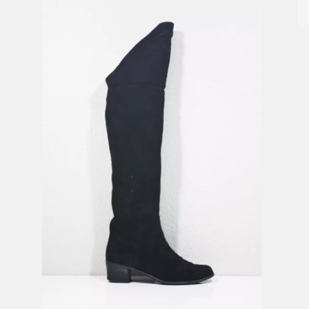 Vintage 90s KENNETH COLE OVER THE KNEE SURDE BOOTS - Picture 3 of 8